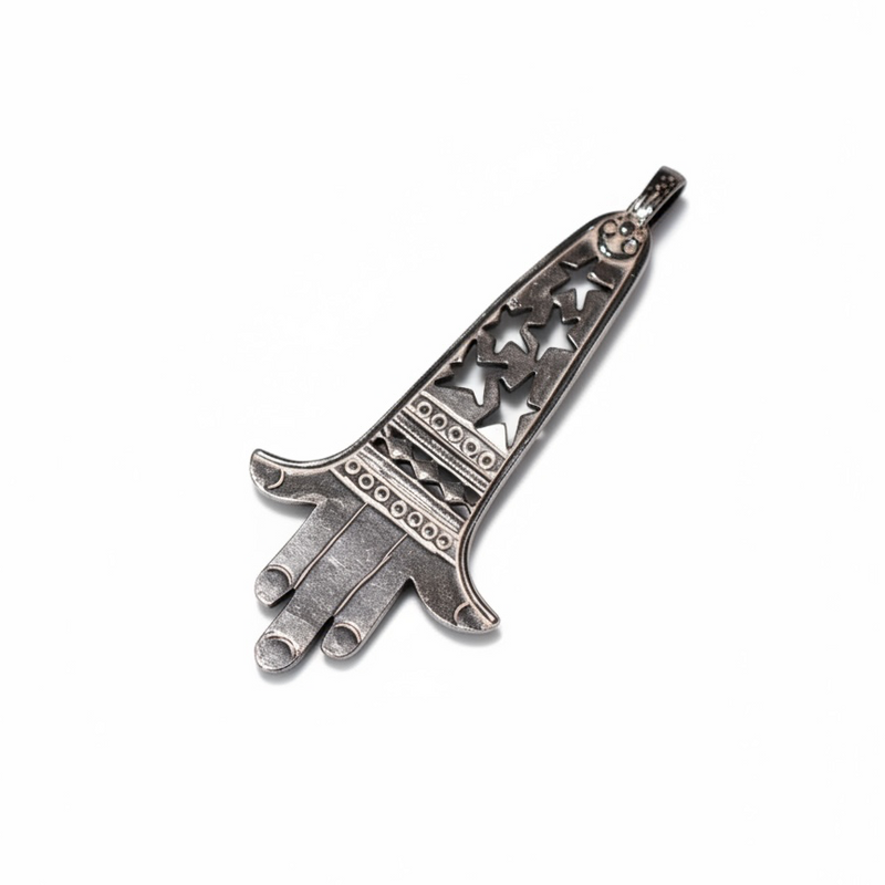 Pre-loved sterling silver Hamsa pendant – photo 1