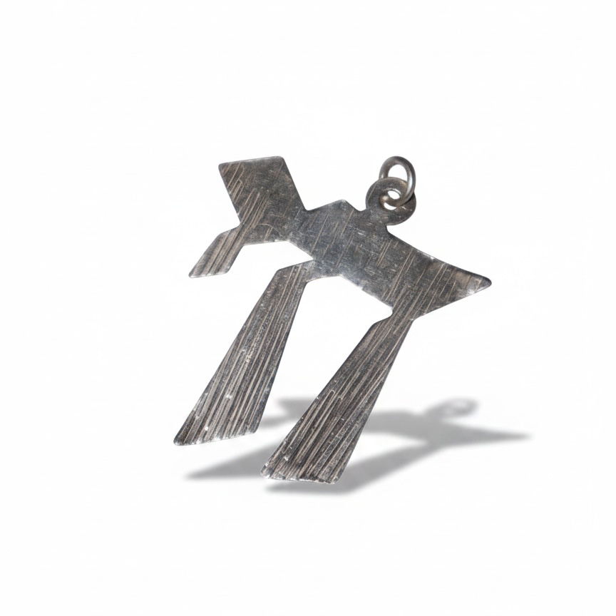 Pre-loved sterling silver Chai pendant – photo 1