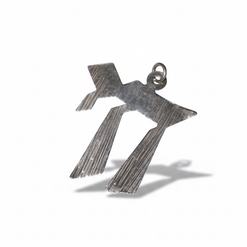 Pre-loved sterling silver Chai pendant – photo 1