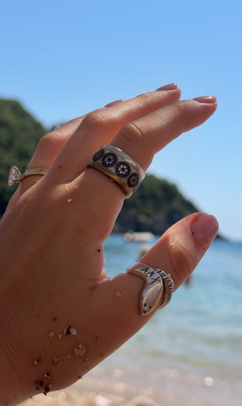 Pre-loved sterling silver bold snake ring – photo 3